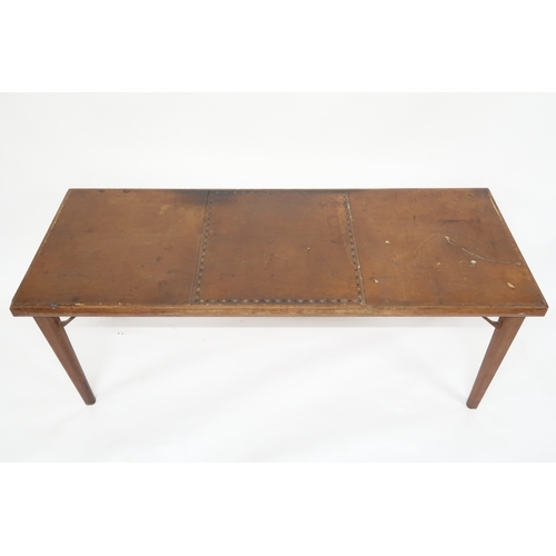 2103 - A MID 20TH CENTURY GORDON RUSSELL FOR RUSSELL OF BROADWAY DESK/LIBRARY TABLE rectangular top in... 