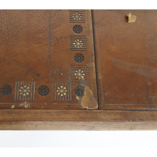 2103 - A MID 20TH CENTURY GORDON RUSSELL FOR RUSSELL OF BROADWAY DESK/LIBRARY TABLE rectangular top in... 