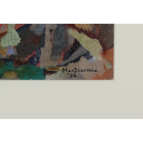 2931 - † DOUGLAS MACDIARMID (NEW ZEALAND 1922-2020)BEYOND TEKAPOOil and collage on board, signed lower righ... 