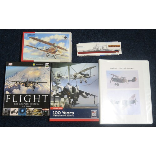 576 - A collection of kit-built model military aircraft, particularly biplanes, together with highly detai... 