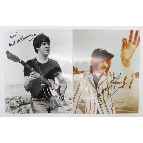 2641 - THE BEATLES - AUTOGRAPHS OF ALL FOUR MEMBERS ON ONE PAGEInscribed 