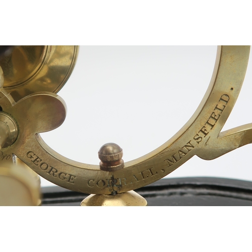 2210 - A LATE 19TH CENTURY BRASS SKELETON CLOCKby Charles Thorneloe, Lichfield and  George Corrall, Mansfie... 