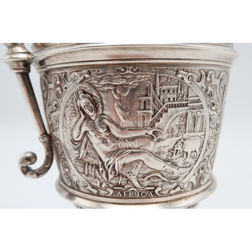 2524 - AN IMPRESSIVE RENAISSANCE-STYLE VICTORIAN SILVER EWERby Frederick Elkington, Birmingham 1871, design... 