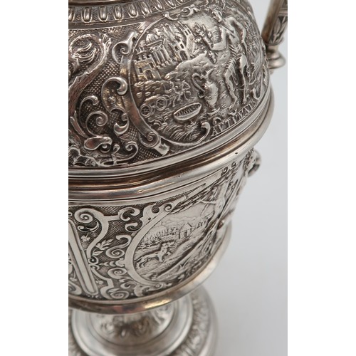 2524 - AN IMPRESSIVE RENAISSANCE-STYLE VICTORIAN SILVER EWERby Frederick Elkington, Birmingham 1871, design... 