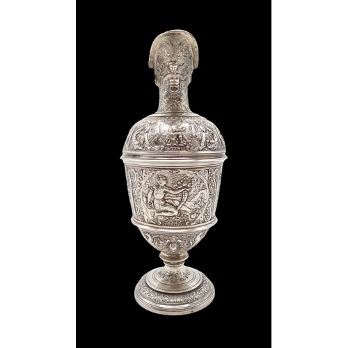 2524 - AN IMPRESSIVE RENAISSANCE-STYLE VICTORIAN SILVER EWERby Frederick Elkington, Birmingham 1871, design... 