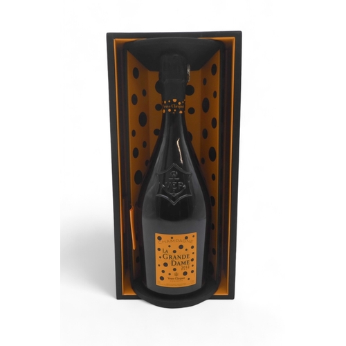 2680G - VEUVE CLICQUOT 2012 CHAMPAGNE Yayoi KUSAMA (1929-) La Grande Dame a collaboration display Champagne ... 