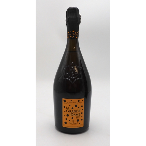 2680G - VEUVE CLICQUOT 2012 CHAMPAGNE Yayoi KUSAMA (1929-) La Grande Dame a collaboration display Champagne ... 