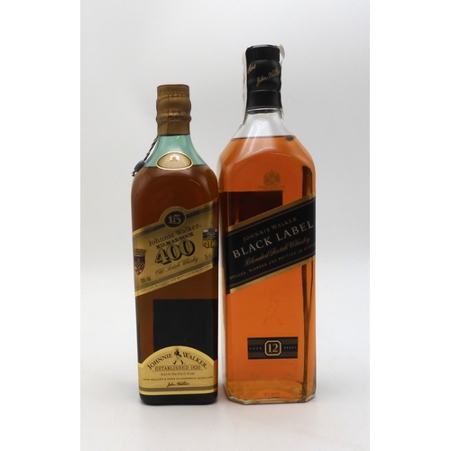 2681B - JOHNNIE WALKER KILMARNOCK 400 15 Year Old Blended Scotch Whisky Bottle Number JW 0400 43% vol 75cl b... 