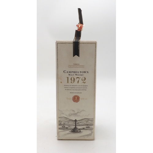 2683 - CAMPBELTOWN 1972 SINGLE MALT SCOTCH WHISKY Springbank Malt Whisky Bottled For Tesco Bottle Number 66... 