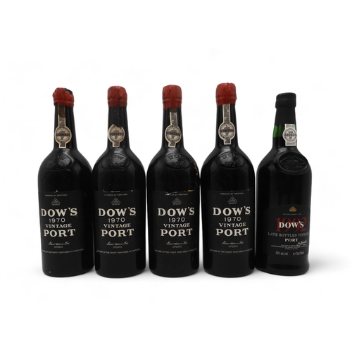 2684A - DOW'S PORT VINTAGE 1970Four Bottles Of Dow's Port DOW'S LATE BOTTLED VINTAGE PORT 1992 One Bottle Of... 