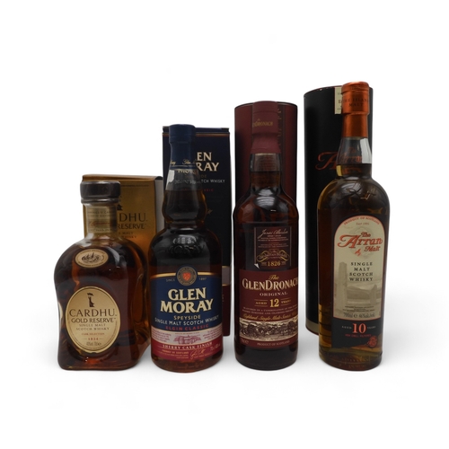 2685A - CARDHU GOLD RESERVE SINGLE MALT WHISKY 40% vol 70cl boxedGLEN MORAY SINGLE MALT SCOTCH WHISKY Sherry... 