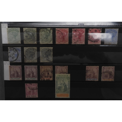 7024 - BRITISH COMMONWEALTHTRINIDAD AND TOBAGO stock sheets to include 4/d red and 4/d purple, 1/2d green, ... 