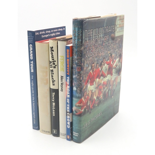 538 - RUGBYA collection of player biographies (with an emphasis on the Welsh); including copies signed by ... 