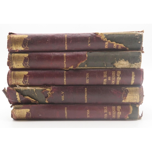 540 - Five octavo volumes of The Times' History of the War, published 1915-17