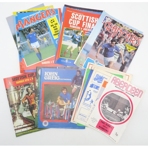 569 - Glasgow Rangers F.C. - a large collection of match programmes, spanning the 1950s to 1990s, approx. ... 