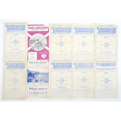 569 - Glasgow Rangers F.C. - a large collection of match programmes, spanning the 1950s to 1990s, approx. ... 