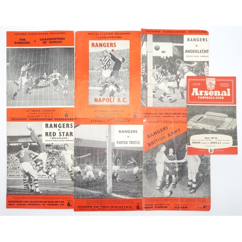 569 - Glasgow Rangers F.C. - a large collection of match programmes, spanning the 1950s to 1990s, approx. ... 