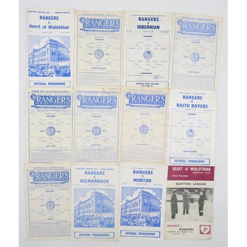 569 - Glasgow Rangers F.C. - a large collection of match programmes, spanning the 1950s to 1990s, approx. ... 