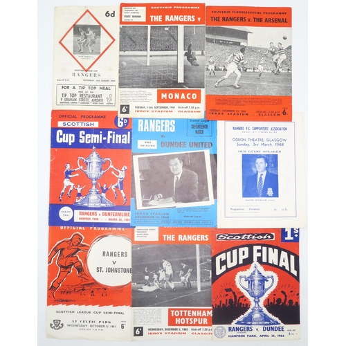 569 - Glasgow Rangers F.C. - a large collection of match programmes, spanning the 1950s to 1990s, approx. ... 