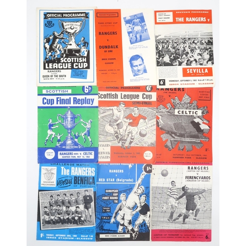 569 - Glasgow Rangers F.C. - a large collection of match programmes, spanning the 1950s to 1990s, approx. ... 