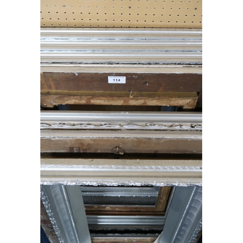 114 - A quantity of seven picture frames,Consisting of some early 20th Century examples, likely gold leaf ... 