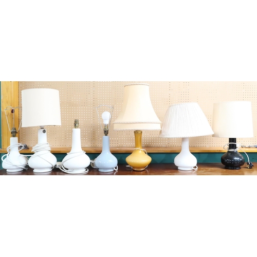 58 - A lot of seven assorted ceramic based table lamps to include Casa Pupo, London, examples (7)