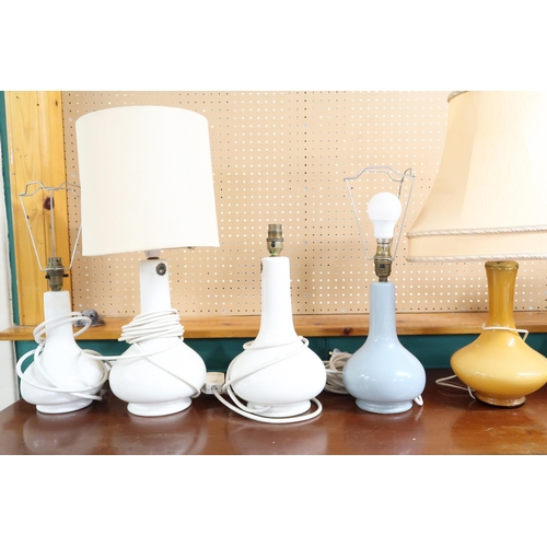 58 - A lot of seven assorted ceramic based table lamps to include Casa Pupo, London, examples (7)