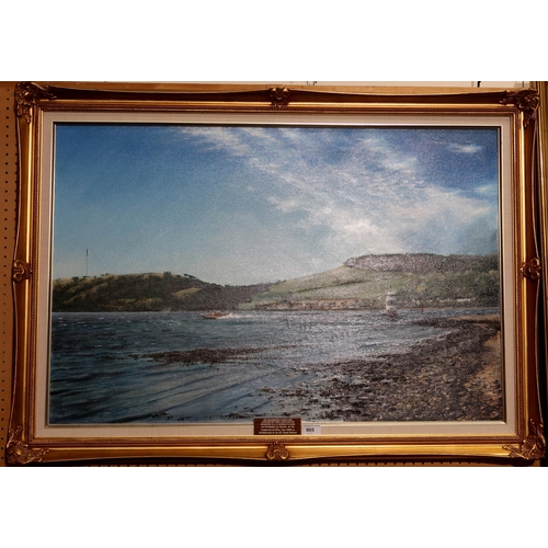 905 - L. DIAPER (SCOTTISH SCHOOL) HELENSBURGH LIFEBOAT  Oil on canvas, signed lower left, d... 