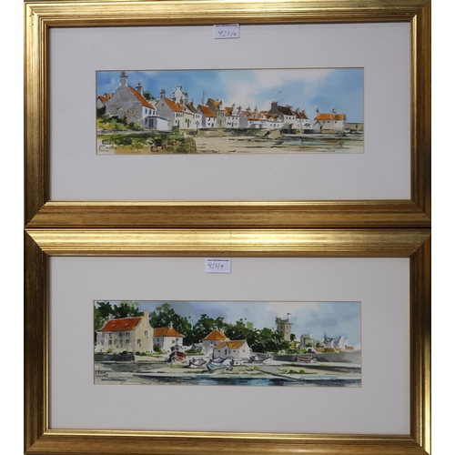 927 - SCOTTISH INTEREST A various lot including watercolours of Pitenweem, Dysart and the Scottish hi... 