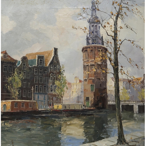 937 - 20th CENTURY SCHOOL AMSTERDAM Oil on canvas, signed lower right, 60 x 60cm... 