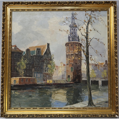 937 - 20th CENTURY SCHOOL AMSTERDAM Oil on canvas, signed lower right, 60 x 60cm... 