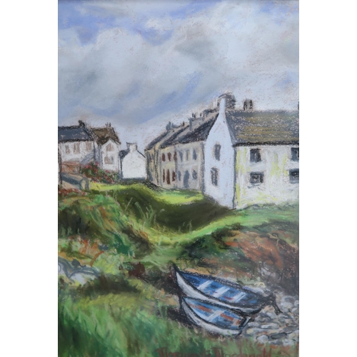 975 - MARGUERITE MACDONALD (SCOTTISH SCHOOL) PORT CHARLOTTE, ISLAY Watercolour, signed lower rig... 