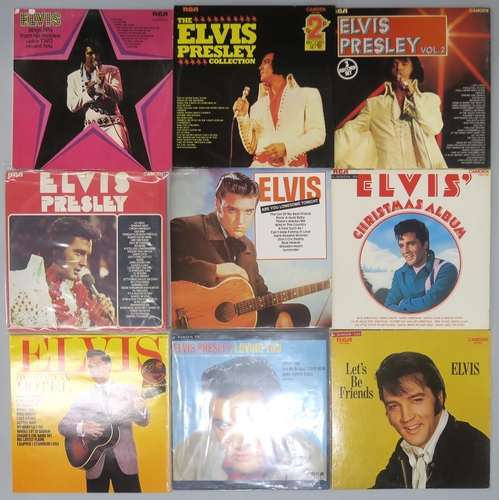 505B - ELVIS PRESLEY LP COLLECTION a collection of approximately 50 Elvis Presley LPs, plus a limited editi... 