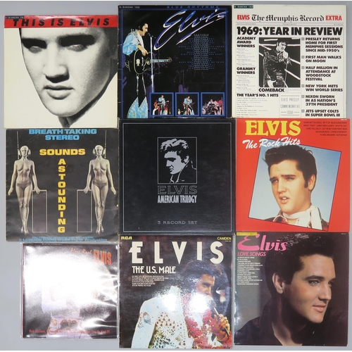 505B - ELVIS PRESLEY LP COLLECTION a collection of approximately 50 Elvis Presley LPs, plus a limited editi... 