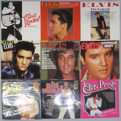 505B - ELVIS PRESLEY LP COLLECTION a collection of approximately 50 Elvis Presley LPs, plus a limited editi... 