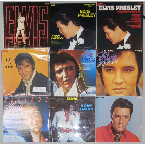 505B - ELVIS PRESLEY LP COLLECTION a collection of approximately 50 Elvis Presley LPs, plus a limited editi... 