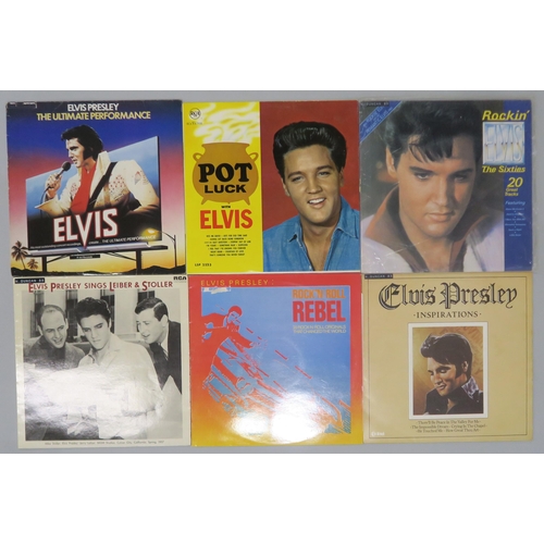 505B - ELVIS PRESLEY LP COLLECTION a collection of approximately 50 Elvis Presley LPs, plus a limited editi... 