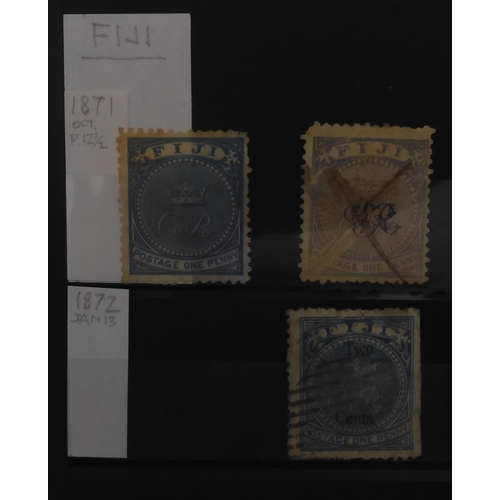 7035 - BRITISH COMMONWEALTH FIJI a collection on stock sheets to include early examples 1871 1/d perf unuse... 