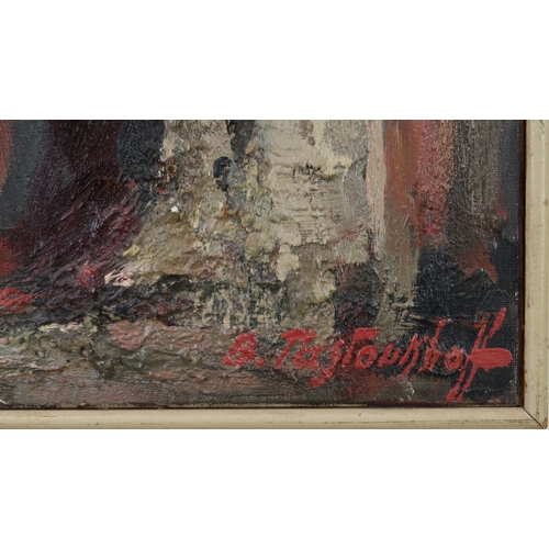 2966 - BORIS PASTOUKHOFF (RUSSIAN 1894-1974)ANEMONESOil on canvas, signed lower right, dated 1966, 46 x 38c... 