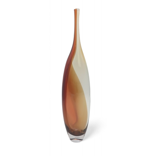 2227 - KJELL ENGMAN FOR KOSTA BODA A Fidji bottle vase, signed to base, 52.5cm high... 