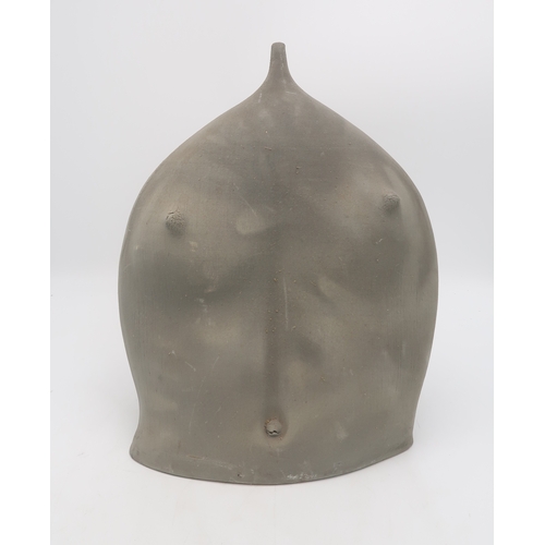 2229 - DAVE COHEN (AMERICAN / SCOTTISH 1932 - 2018)A ceramic raku torso, unsigned, 48.5cm, together with a ... 