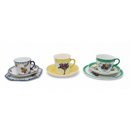 2236 - A COLLECTION OF MAINLY SCOTTISH HAND PAINTED TEA AND COFFEE WARESincluding Mak Merry, Bough, Helen P... 