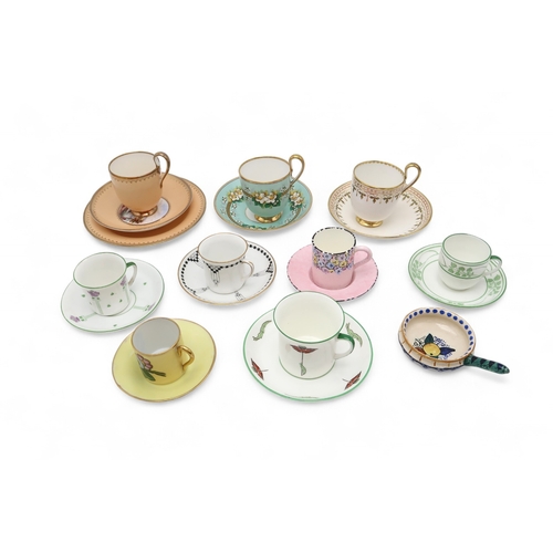 2236 - A COLLECTION OF MAINLY SCOTTISH HAND PAINTED TEA AND COFFEE WARESincluding Mak Merry, Bough, Helen P... 