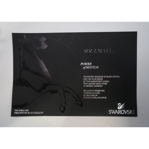 2243 - A SWAROVSKI CRYSTAL SOULMATES COLLECTION FIGURE POWER OF MOTIONmodelled as a rearing back stallion o... 