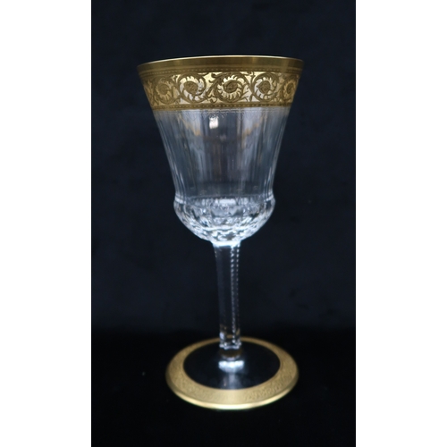 2247 - SIX ST LOUIS THISTLE GOLD WINE GLASSES18cm high, acid mark to bases (6)