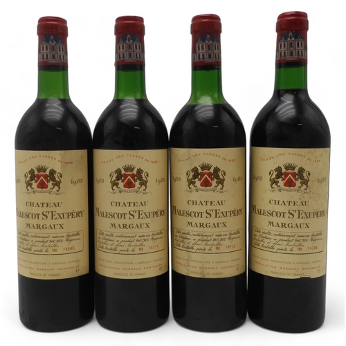 2689 - CHATEAU MALESCOT ST EXUPERY MARGAUX 1983Twelve Bottles Of Chateau Malescot St Exupery Margaux 1983 e... 