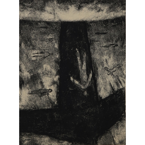 2973 - PHILIP BRAHAM (SCOTTISH B.1959)BLACK CROSS 1986Monotype, signed and inscribed on label verso, 31 x 2... 