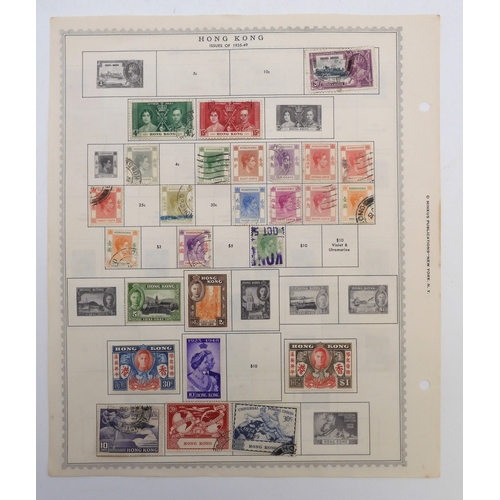 7002 - Hong Kong, Shanghai, Straits SettlementsA collection of new and used stamps on sheets to include Hon... 