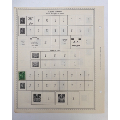 7003 - Great Britain Post Offices AbroadA lot comprising stamps on sheets to include Morocco Agencies vario... 