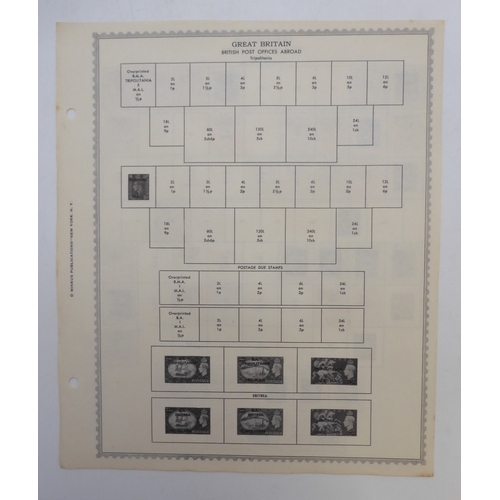 7003 - Great Britain Post Offices AbroadA lot comprising stamps on sheets to include Morocco Agencies vario... 